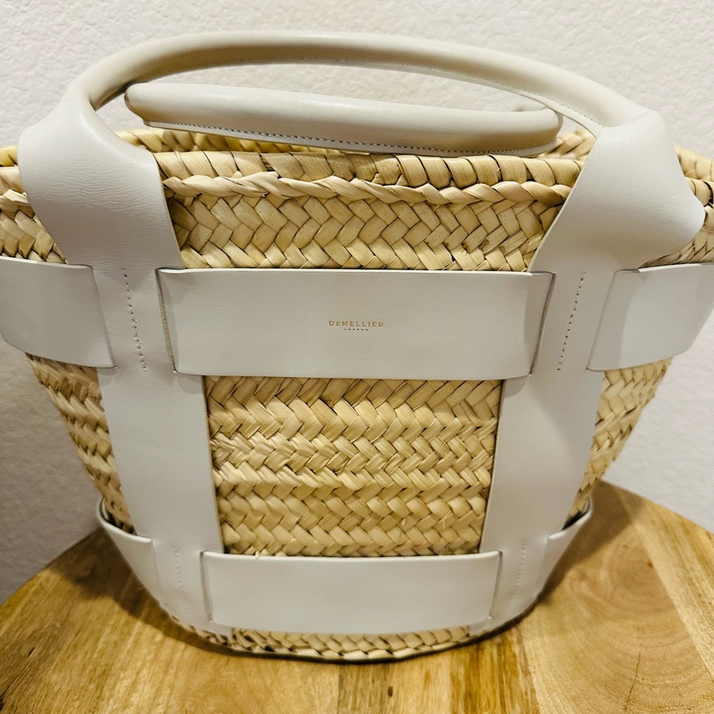 Demellier Raffia Santorini Bag